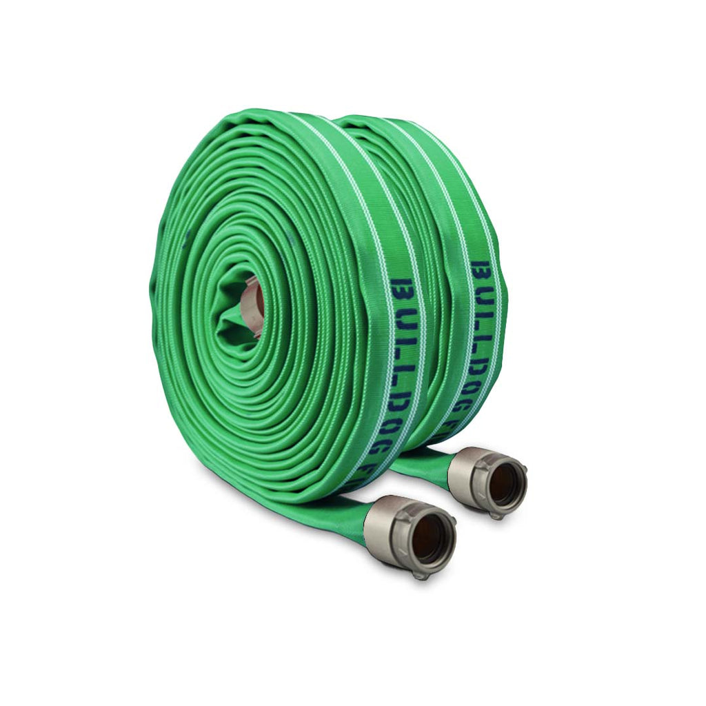 Green BullDog Firepower II™ Double-Jacketed Attack Fire Hose