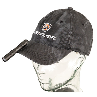 Streamlight MicroStream® USB Pocket Light attached to a hat