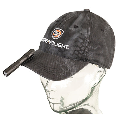 Streamlight MicroStream® USB Pocket Light attached to a hat