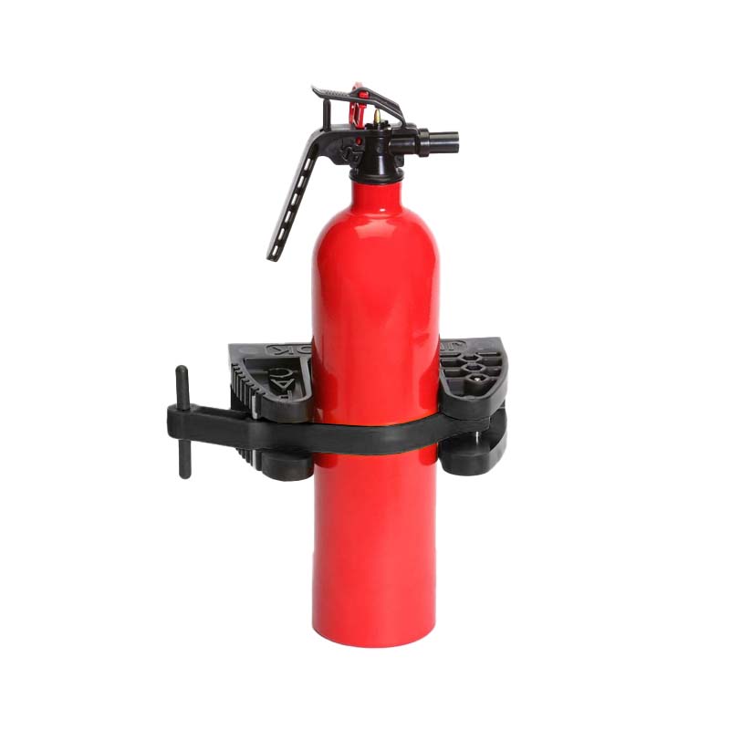 Jumbo Lok 1070 with Black Strap holding a fire extinguisher