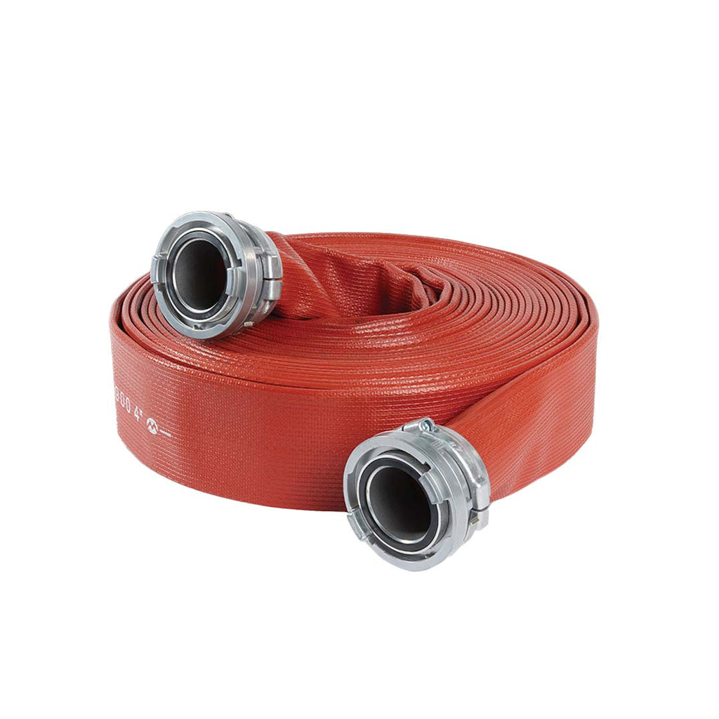 Red Kuriyama Armtex® Jafrib® Reinforced Extruded Rubber Layflat Fire Hose