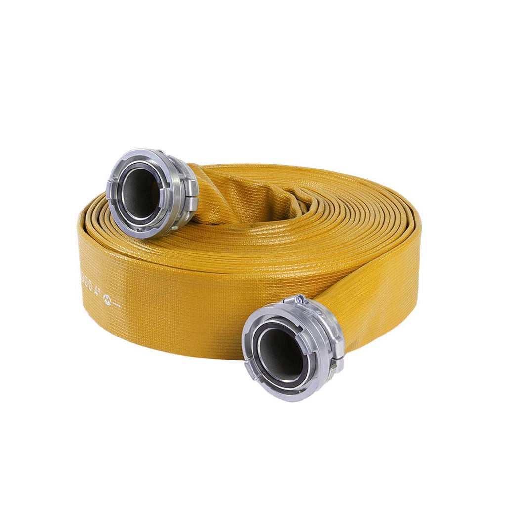 Yellow Kuriyama Armtex® Jafrib® Reinforced Extruded Rubber Layflat Fire Hose