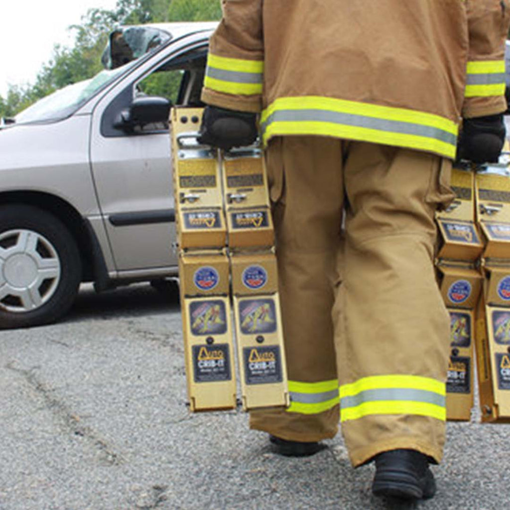 Fireman Carrying Power Hawk AUTO CRIB-IT™ Vehicle Stabilization Standard Set