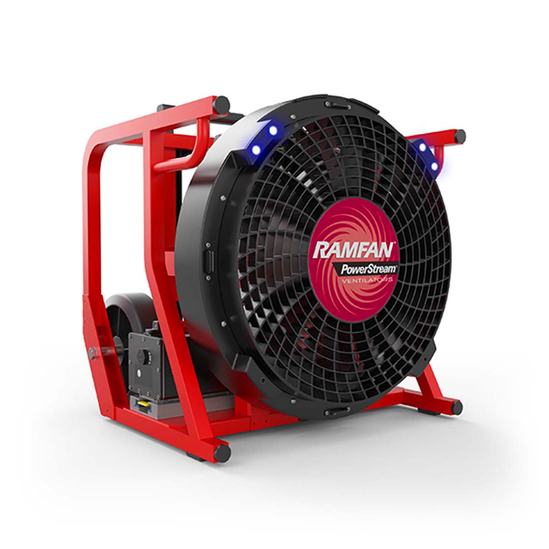 RAMFAN® EX150Li 18” Battery Powered PPV Ventilation Fan AJ Stone A