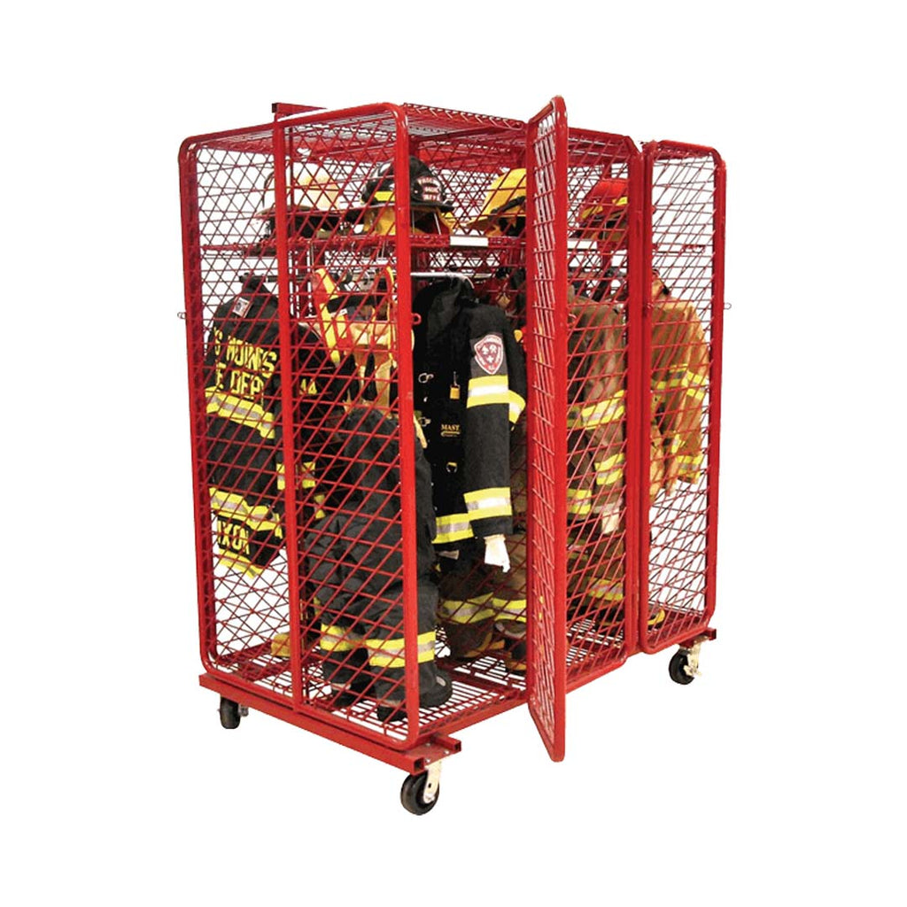 Ready Rack® Double Sided Red Mobile Unit Rack with Security Doors