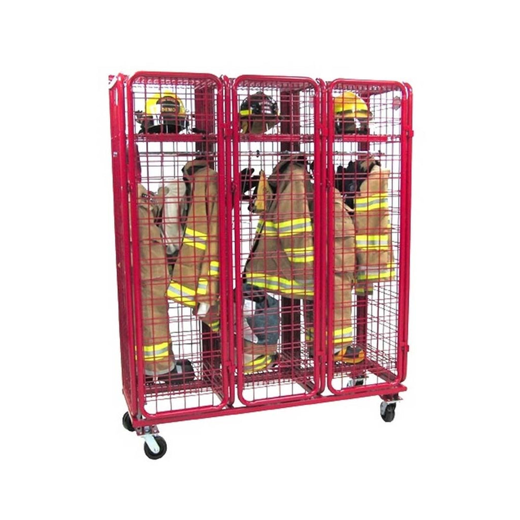 Ready Rack® Single Sided Red Mobile Unit Rack with Security Doors
