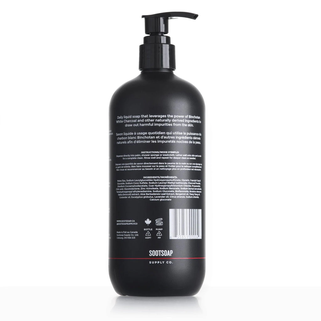 SootSoap Hand & Body Soap 500ml Ingredients
