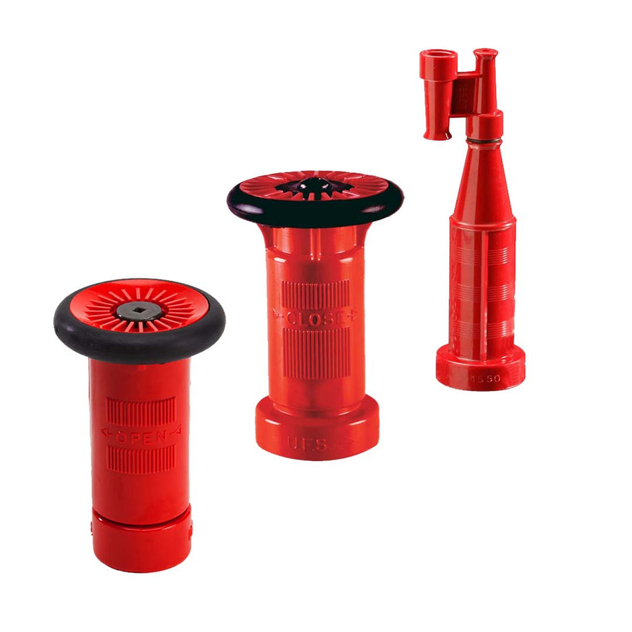 United Fire Safety Red Plastic Nozzles | AJ Stone – A.J. Stone