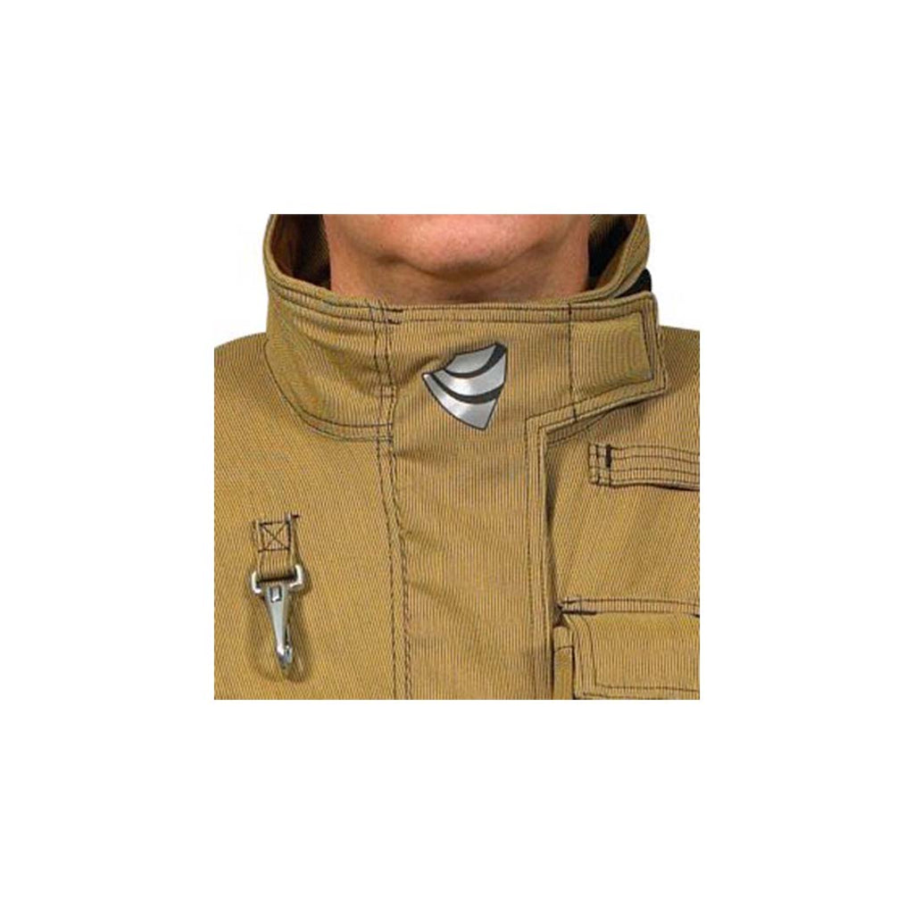Variable height collar on the INNOTEX ENERGY™ RDG40 6222X Bunker Gear coat